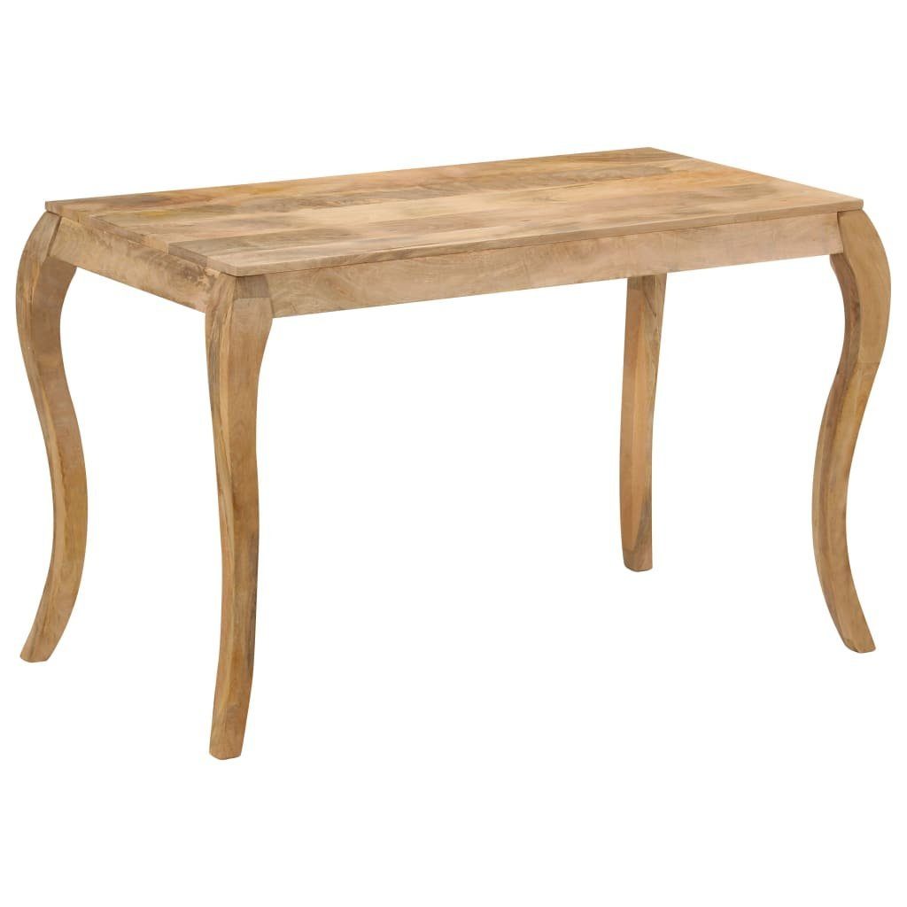 furnicato Esstisch 118x60x76 cm Massivholz (1-St), Handgefertigter Küchentisch mit geschwungenen Beinen im Vintage-Stil