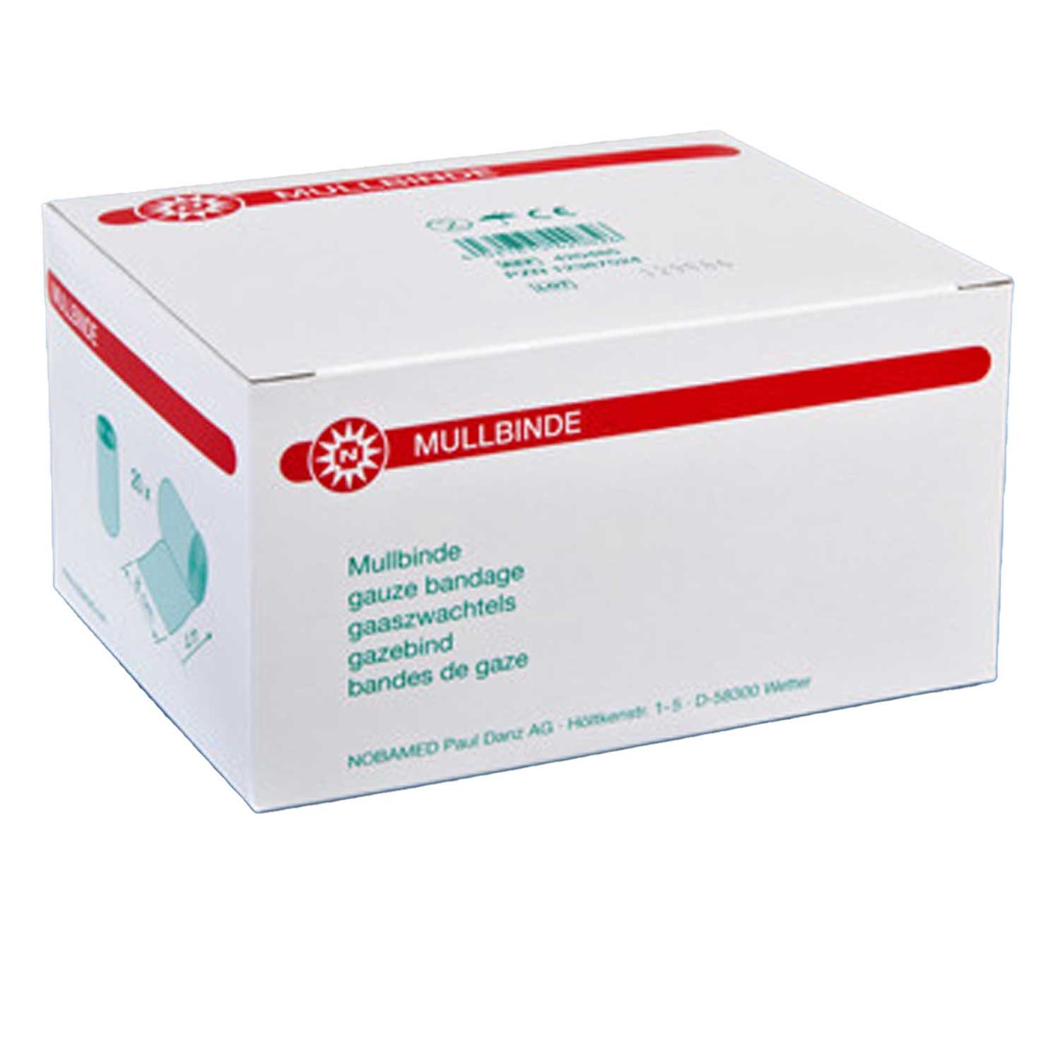 Nobamed Erste-Hilfe-Set Mullbinde 4m - 8 cm