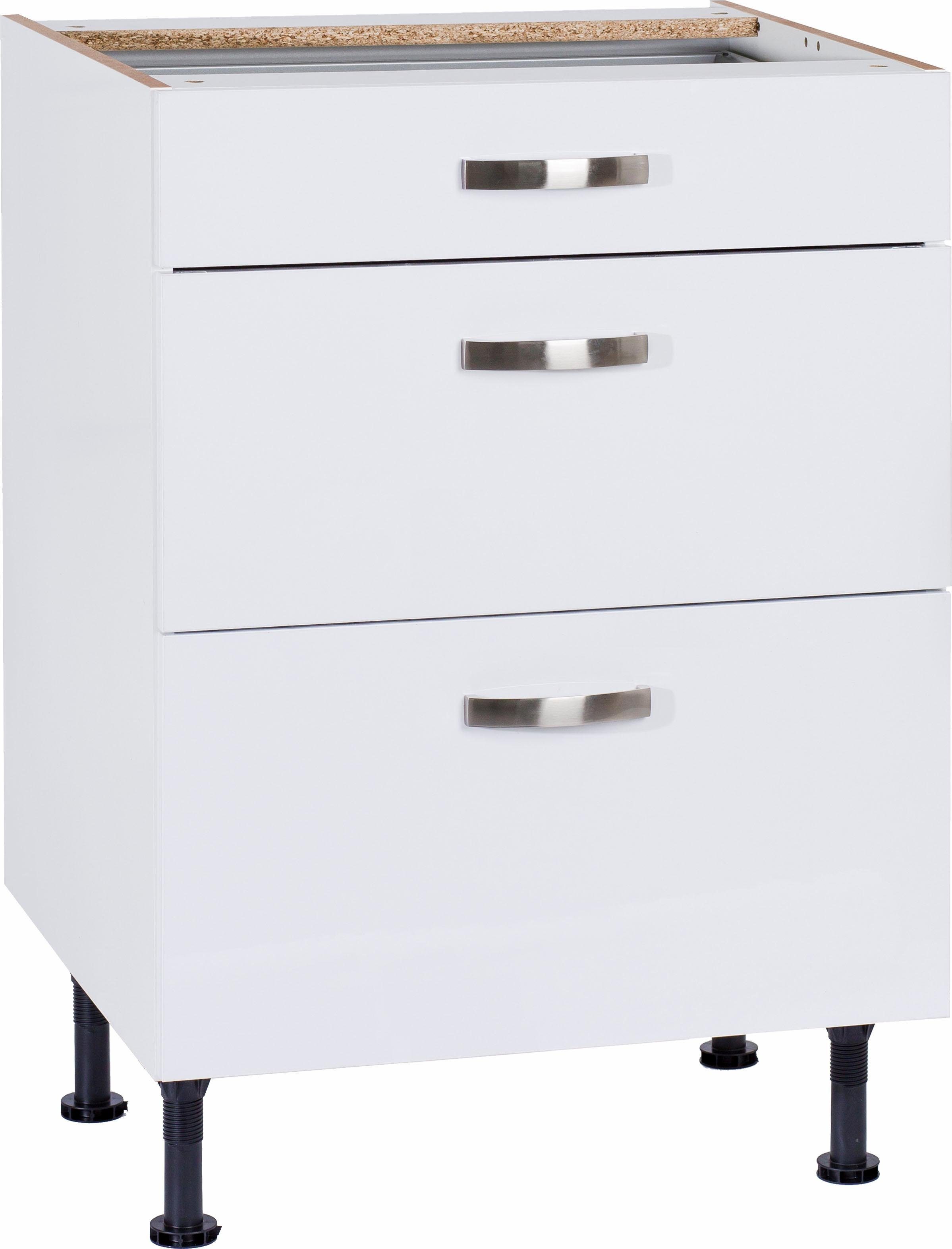 KOCHSTATION Unterschrank KS-Cara Breite 60 cm, mit Vollauszügen und Soft-Close-Funktion