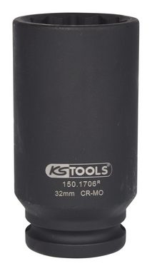 KS Tools Stecknuss, 1/2" Spezial-Gelenkwellen-Kraft, 32 mm