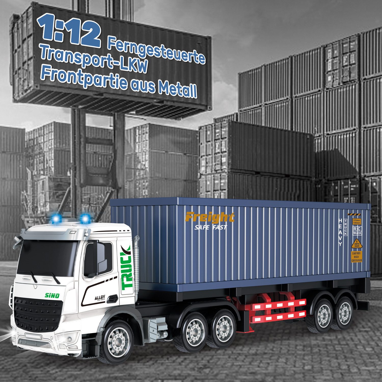 Esun RC-Auto RC LKW Spielzeug, 1:12 Ferngesteuerter Truck mit Lichtern und günstig online kaufen