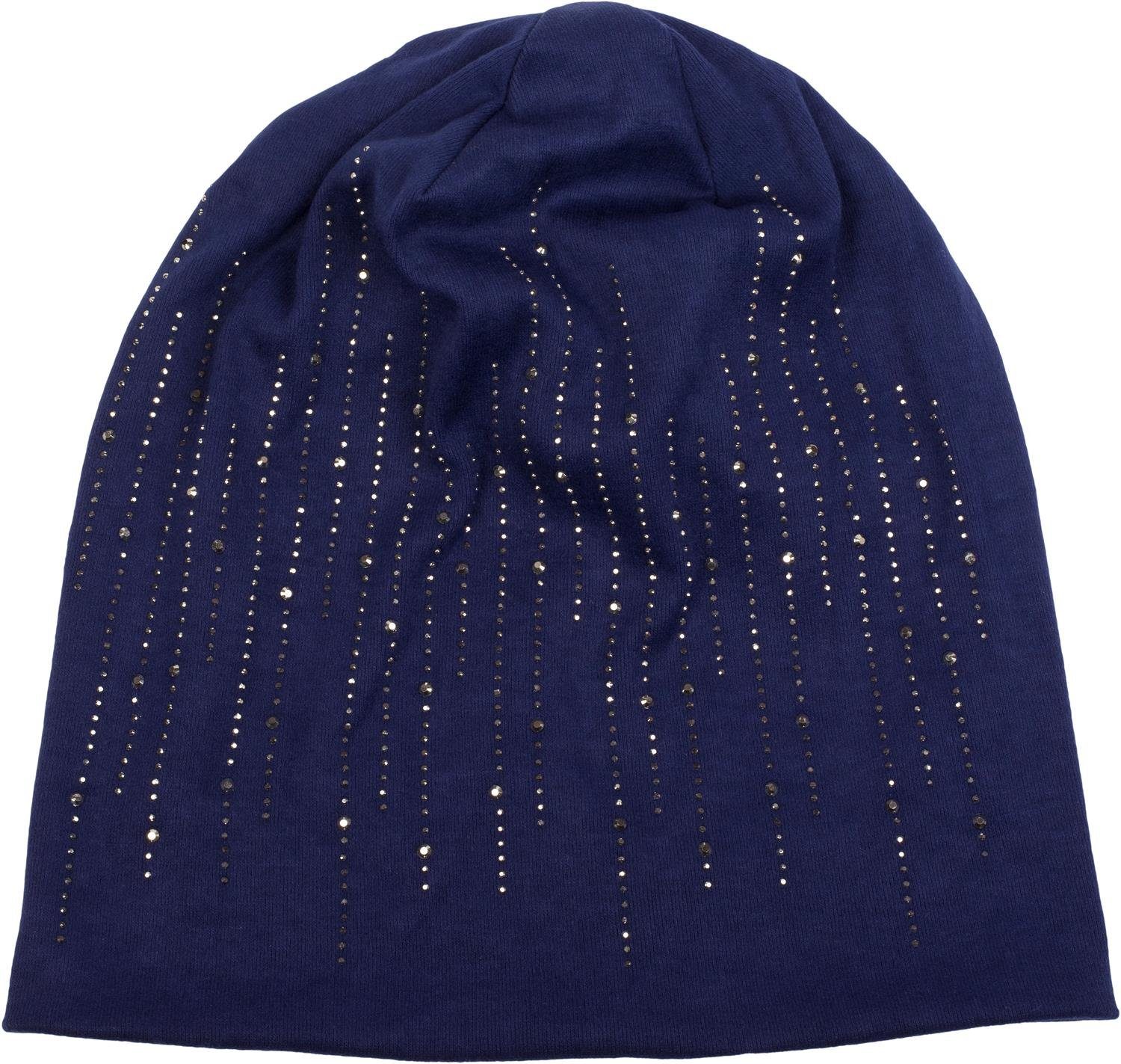 styleBREAKER Beanie Beanie mit Strass Streifen günstig online kaufen