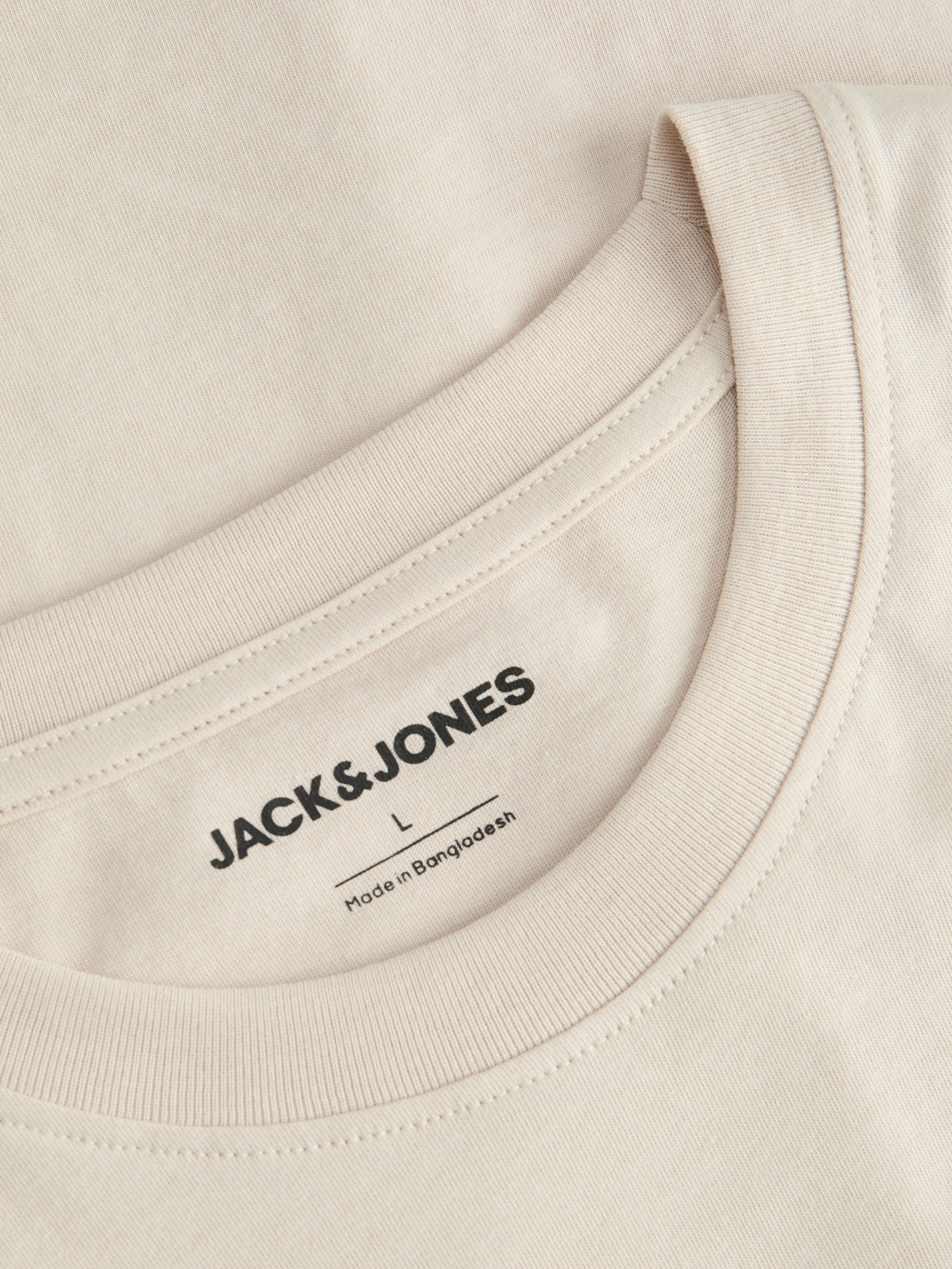 Jack & Jones Rundhalsshirt JJHONOLULU SHAPE TEE SS CREW NECK Baumwolle, regular fit