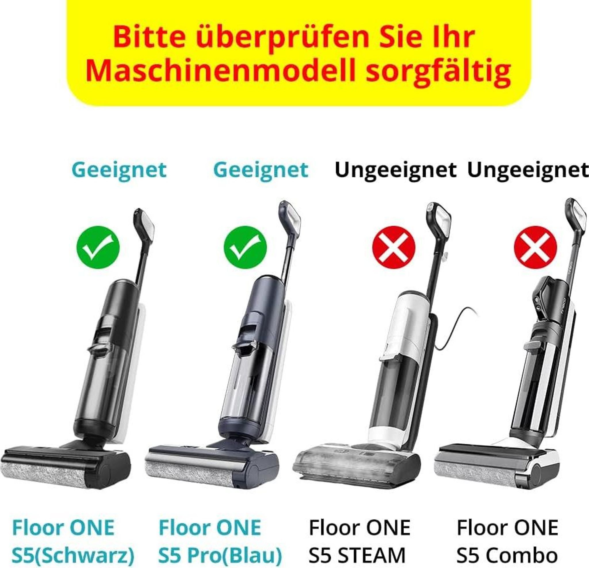 FELIXLEO Gardinenbefestigungen Ersatzteile Passgenau für Tineco Floor One S5 und Floor One S5 Pro 2 Akkusauger, (1-St)