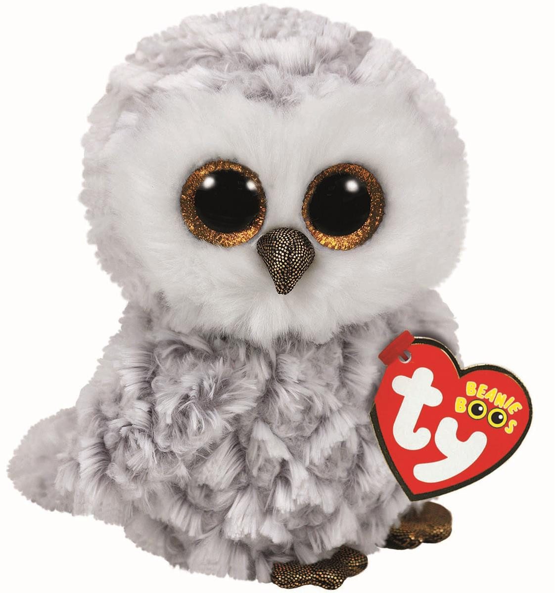 Plüschfigur Ty 37201 - Weiße Eule Owlette - Beanie Boo - Reg