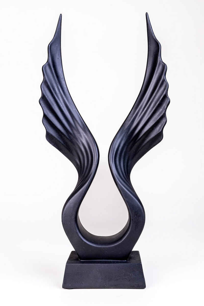 IDYL Dekofigur IDYL Moderne Skulptur Figur Resin "Flügel", Moderner Flügel