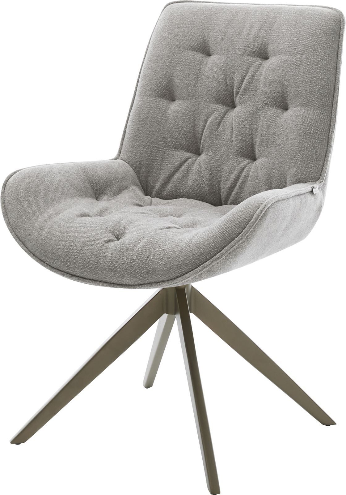 DELIFE Polsterstuhl Taimi-Flex, Kreuzgestell breit Effektfinish günstig online kaufen