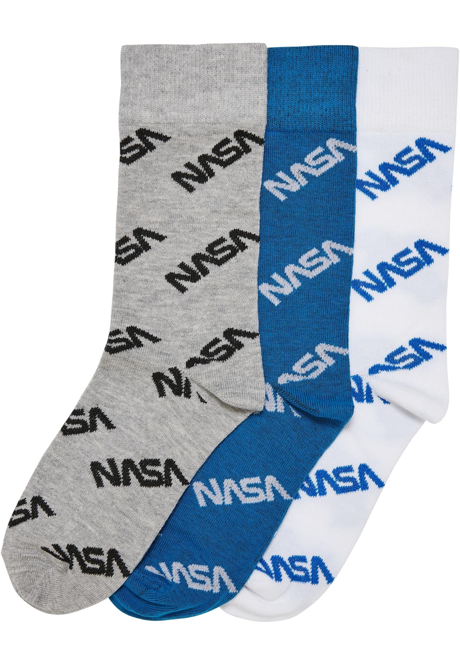 MisterTee Freizeitsocken Accessoires NASA Allover Socks Kids 3-Pack (1-Paar)