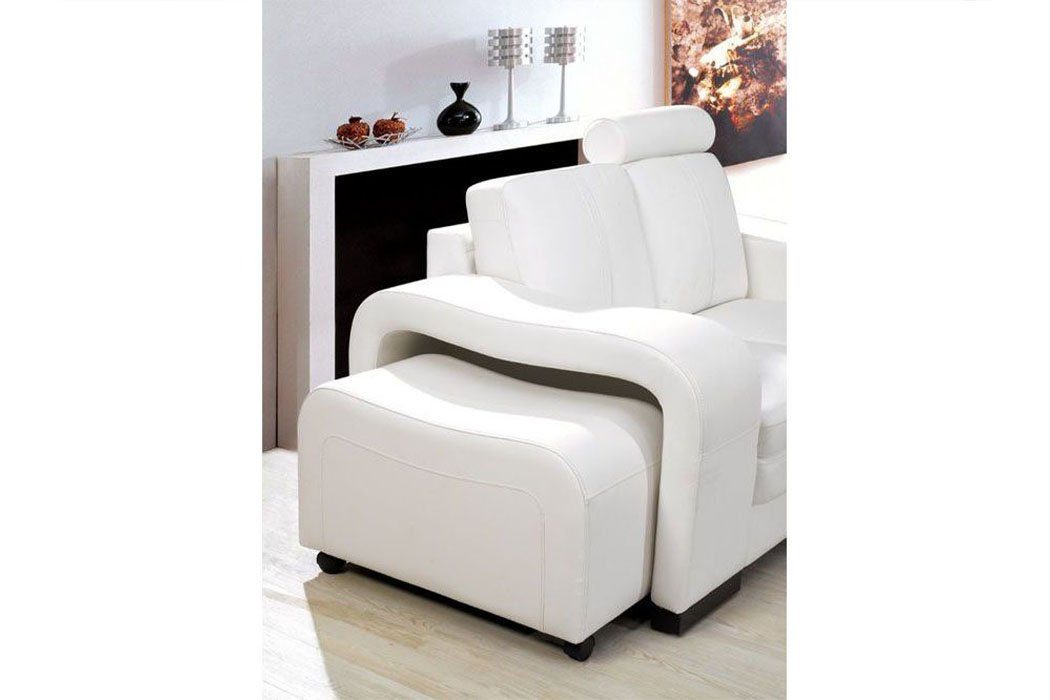 JVmoebel Sofa Sofagarnitur Design Europe Sitzer 1 Polster 3 in Weiß 1 Sofa Made Couchen Couch, Set