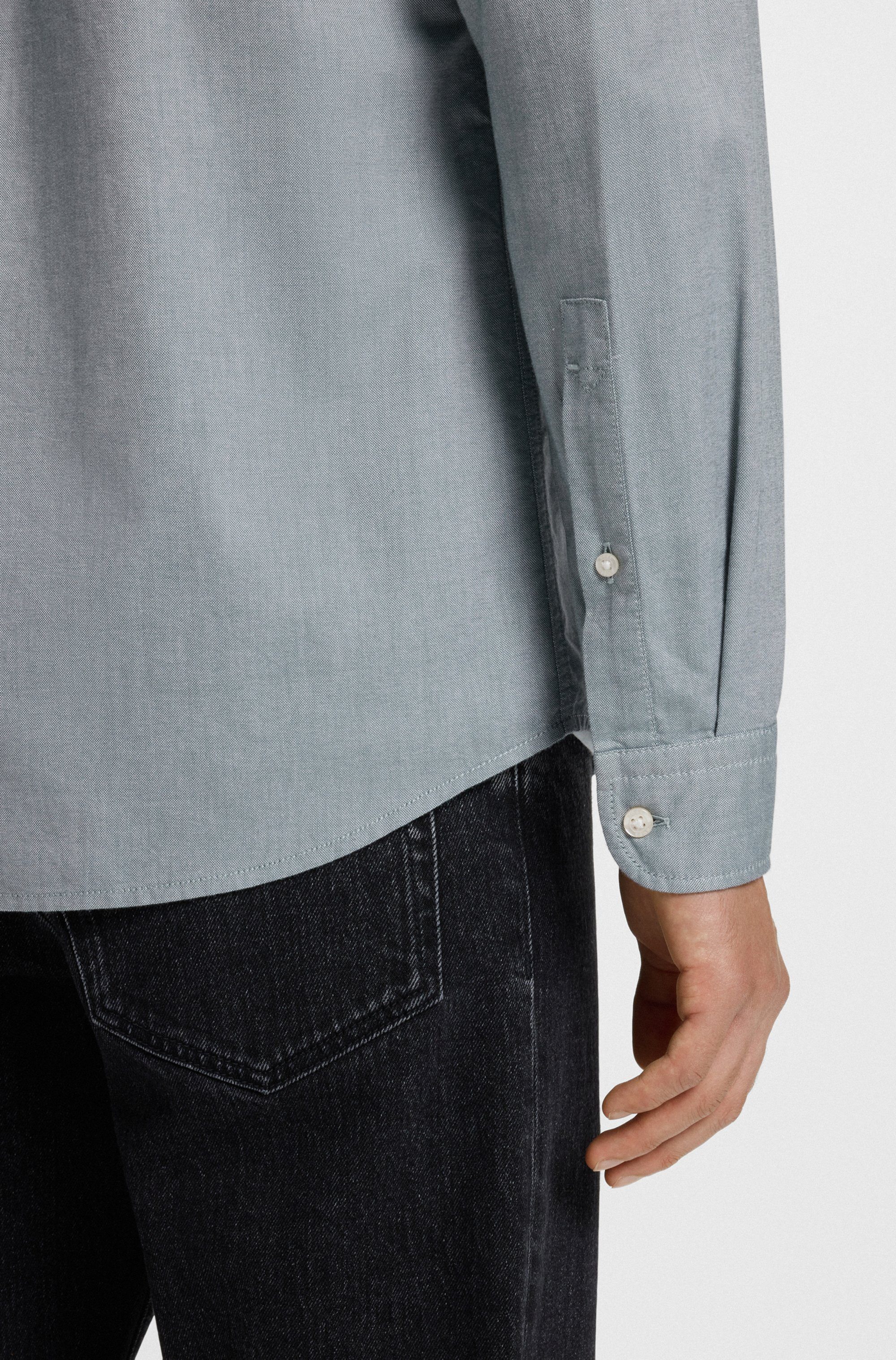 BOSS ORANGE Businesshemd Rickert mit Button-down-Kragen