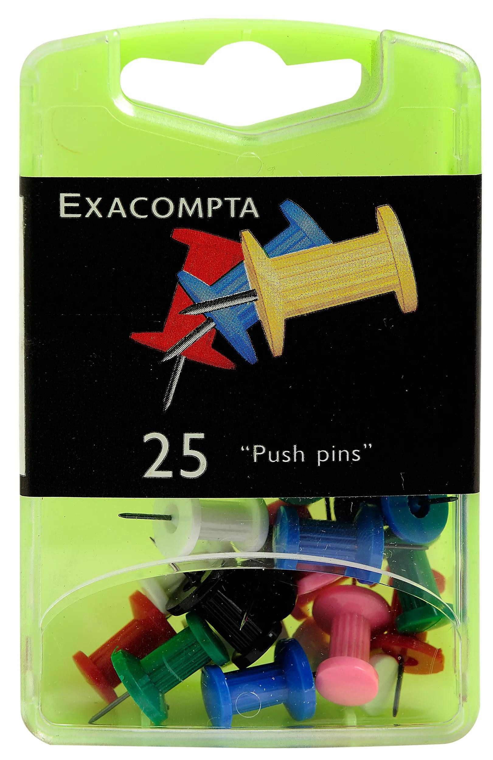 Pinnnadel Blisterbox 25x Pinnwandnadeln Push Pins Ø10mm 7mm sortiert 14740E