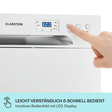 Klarstein Standgeschirrspüler Havasia UV 6 Geschirrspüler UV-Licht freistehend 1380W, 10041823, 7 l