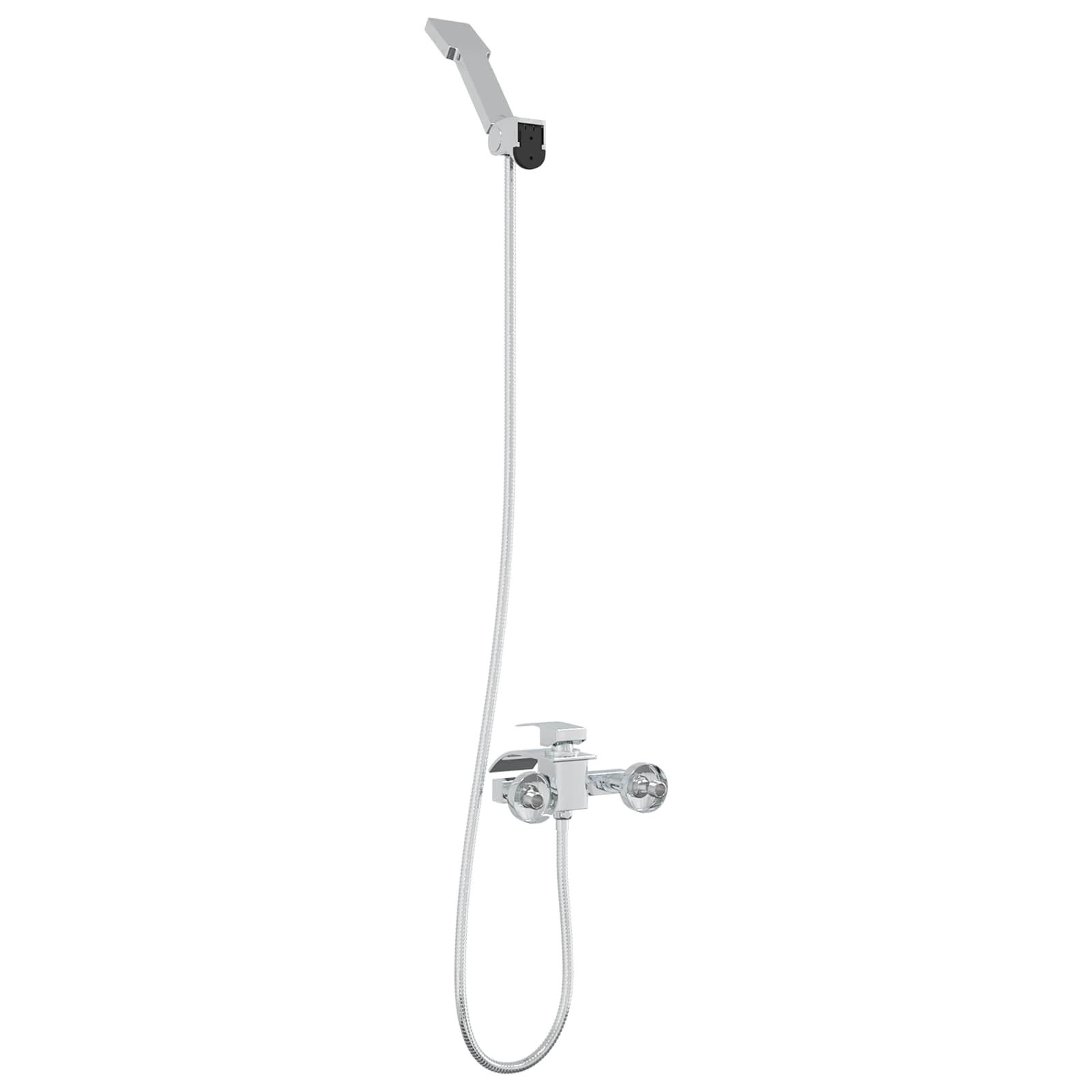 vidaXL Regenduschkopf Duschkopf Set Chrom G 1 / 2 Zoll
