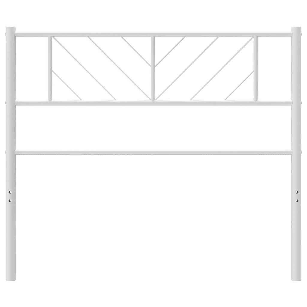 vidaXL Bett Ersatz-Kopfteil Metall Weiß 75 cm (1-tlg)