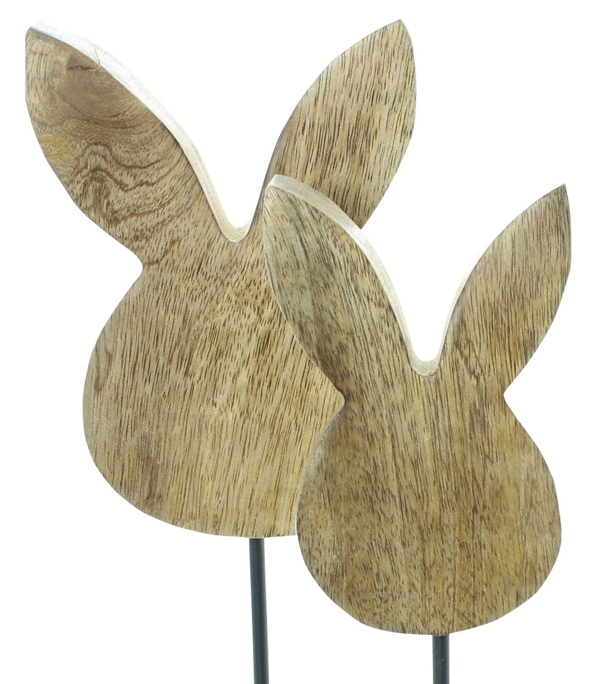 Frank Flechtwaren Osterhase Osterdeko "Hase", 2er Set