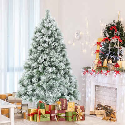 COSTWAY Künstlicher Weihnachtsbaum »schneebedeckter Tannenbaum«, 180cm, mit 586 Spitzen PVC Nadeln und Metallständer