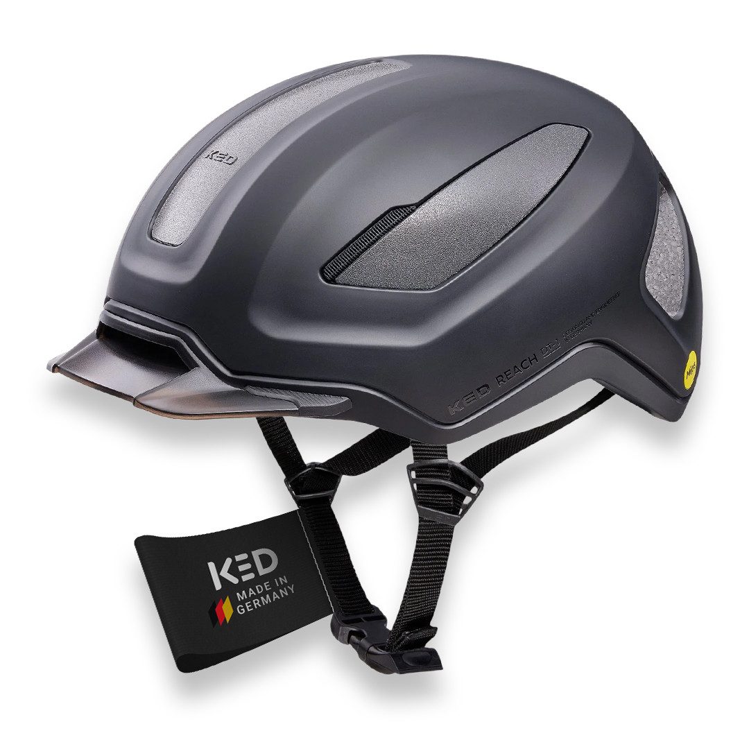 KED Fahrradhelm Reach DT1, MIPS Schutz, K-Fit 3D Anpassung, Abnehmbares Visier