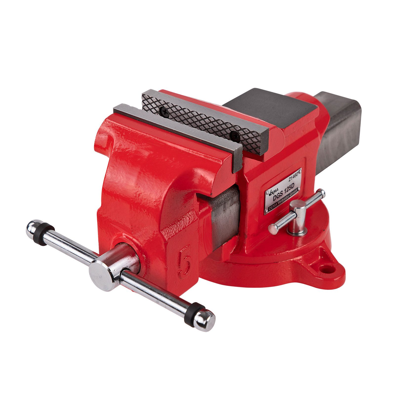 DEMA Schraubstock Guss-Schraubstock drehbar 125 mm