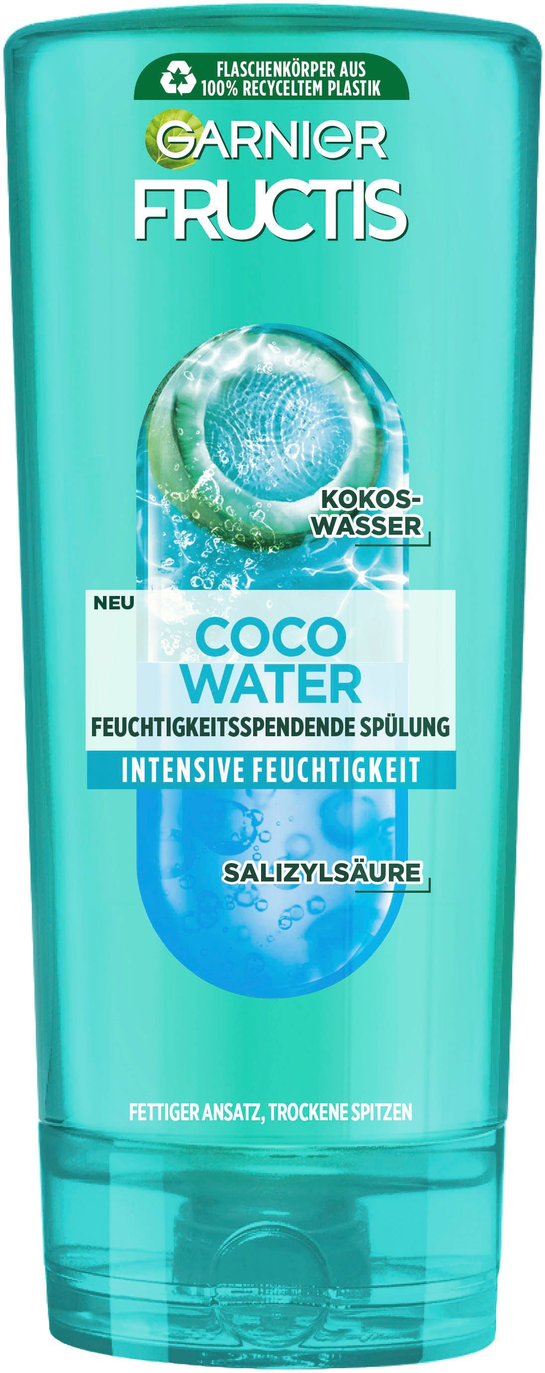 Haarspülung GARNIER Set, Garnier 6-tlg. Fructis Water Coco Spülung,