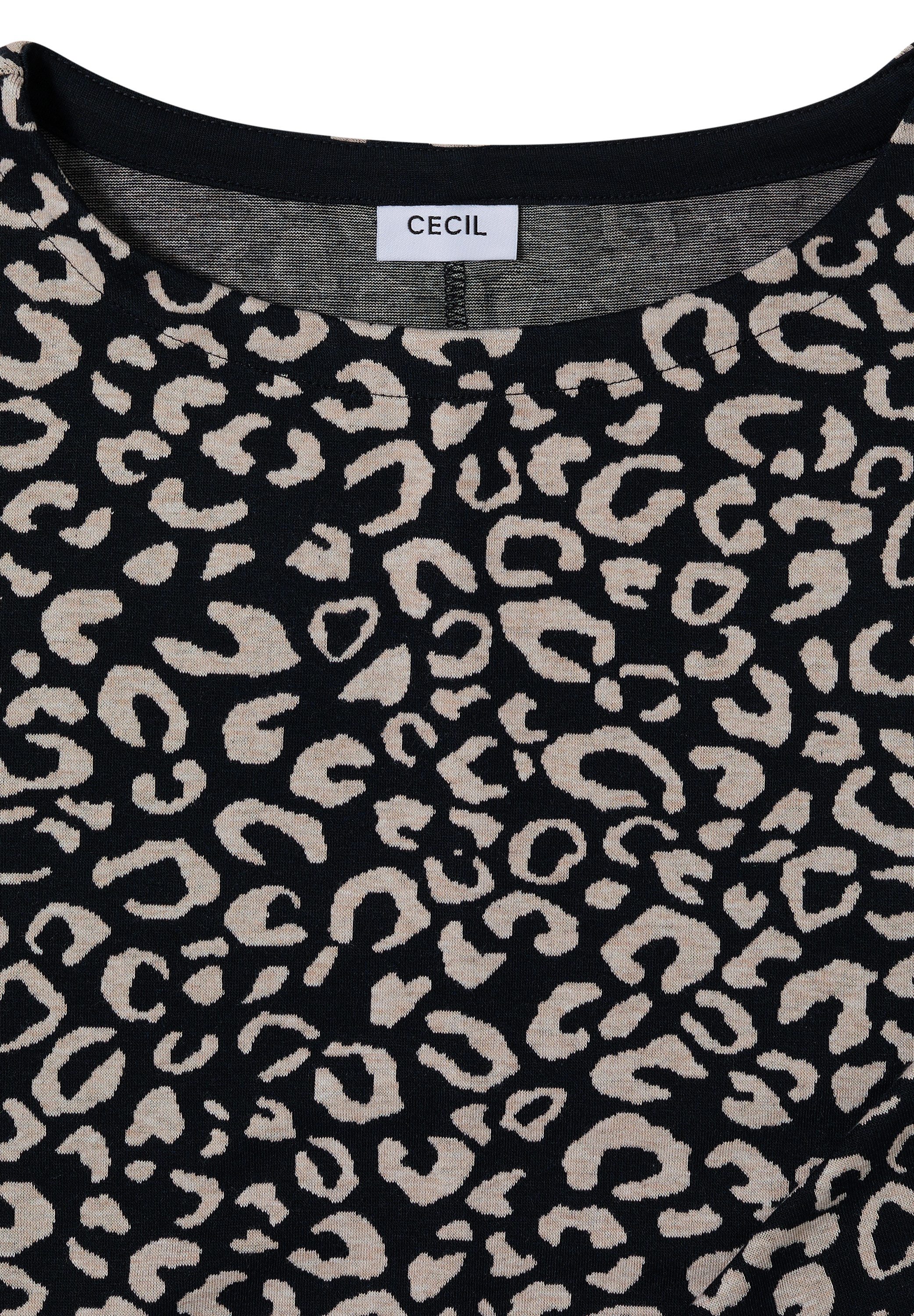 CECIL Langarmshirt im Leo Design