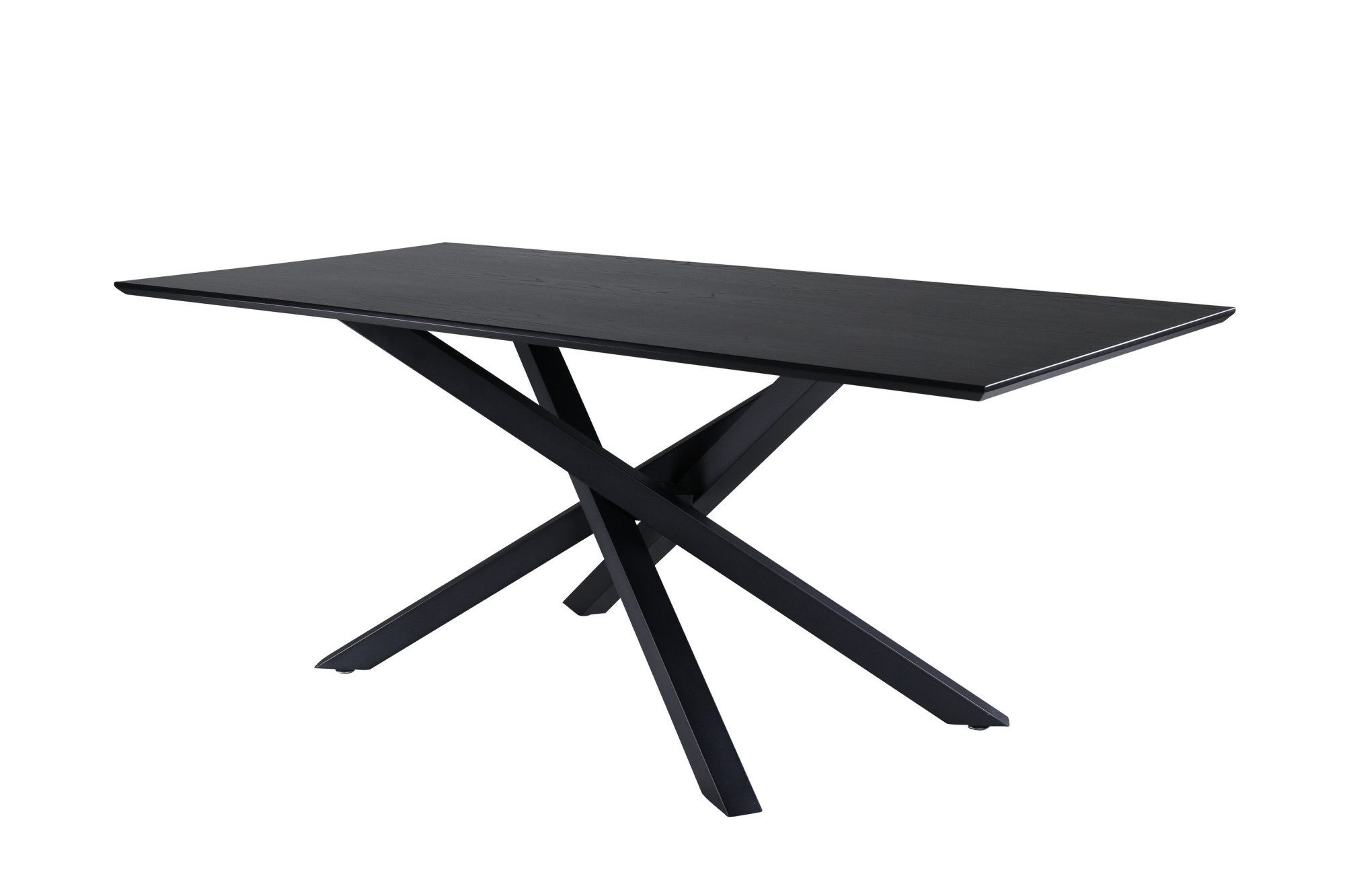 Venture Home Esstisch Piazza, rechteckiger Esstisch mit Stahlgestell, 180 × 90 cm, Esszimmertisch, MDF, Furnier, Stahlgestell, rechteckig, edel