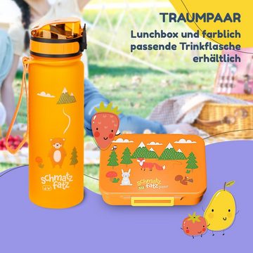 schmatzfatz Frischhaltedose Lite Lunchbox 6 Fächer 20,8 x 4,5 x 15 cm, Tritan, Silikon, (Packung)