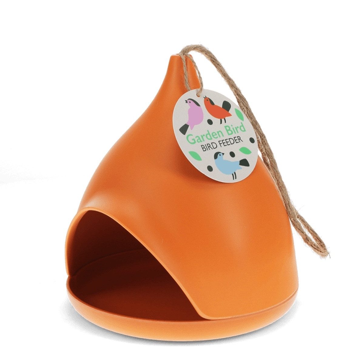 Rex London Vogelhaus Futterstation für Vögel aus Bambusfaser 17,5x19,5cm Futterhaus