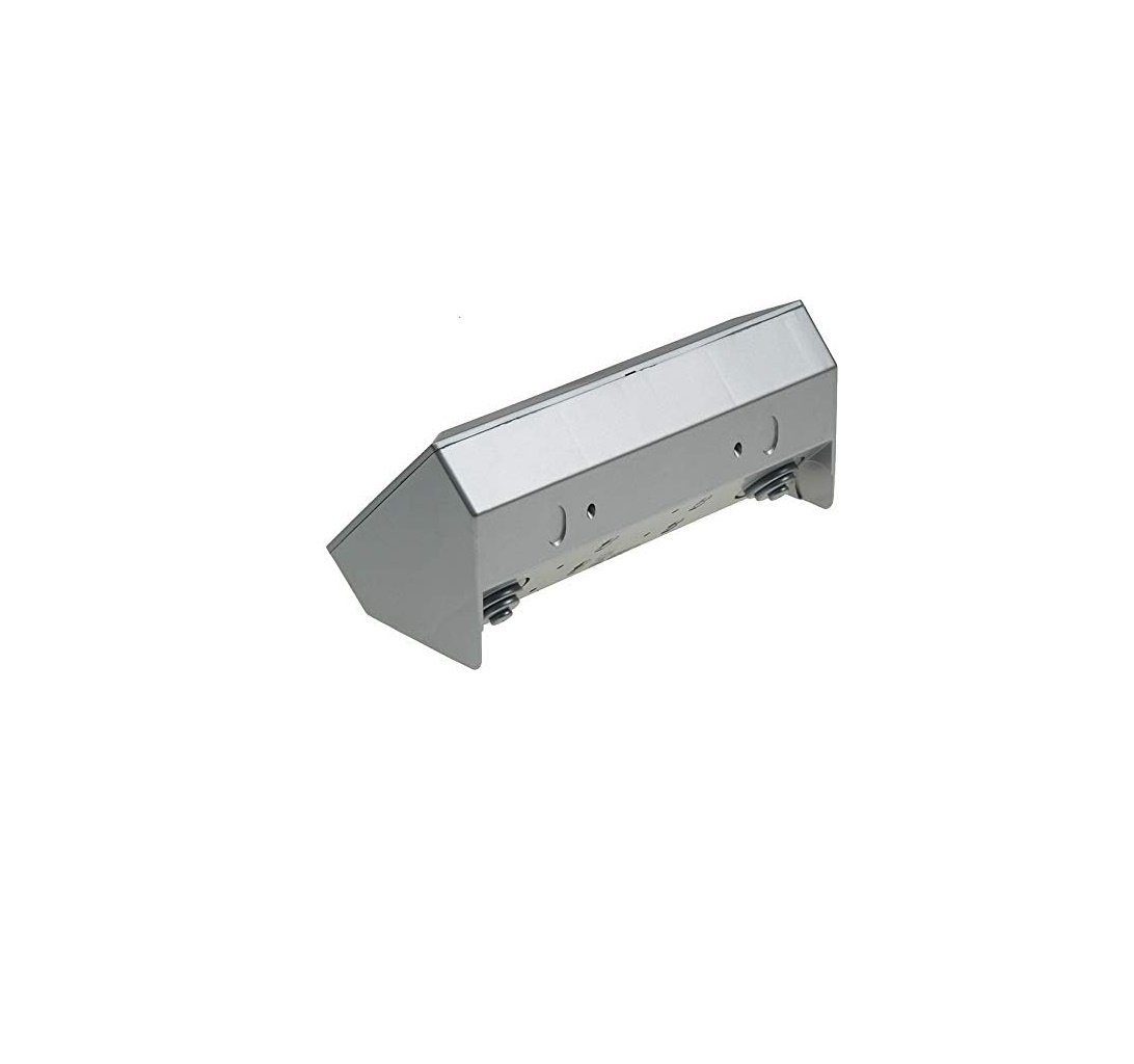 ChiliTec 3-fach Steckdosenblock, silber Mehrfachsteckdose