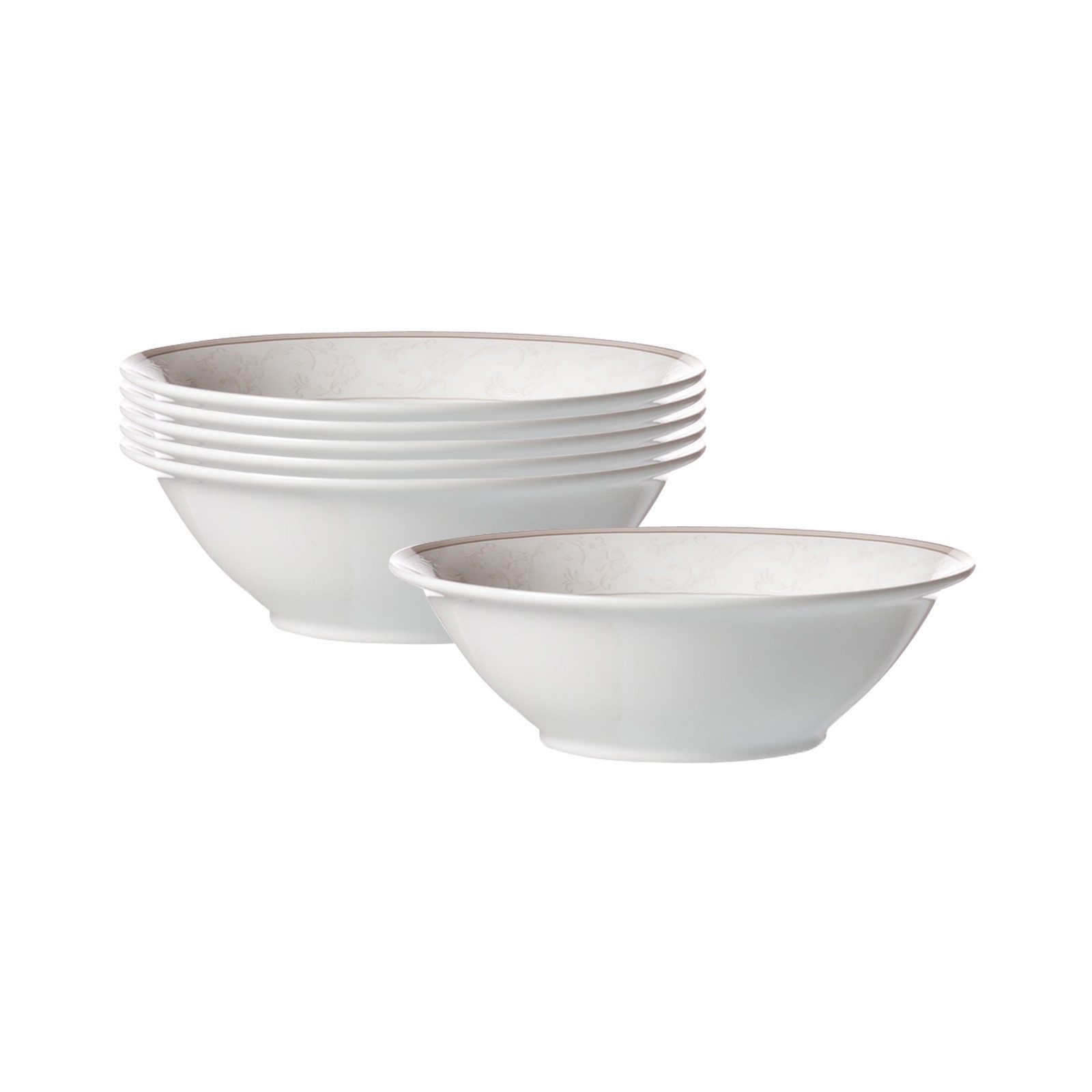 Ritzenhoff & Breker Schale Isabella Beilagenschalen ø 14 cm 6er Set, Porzellan, (6x Schale, 6-tlg)