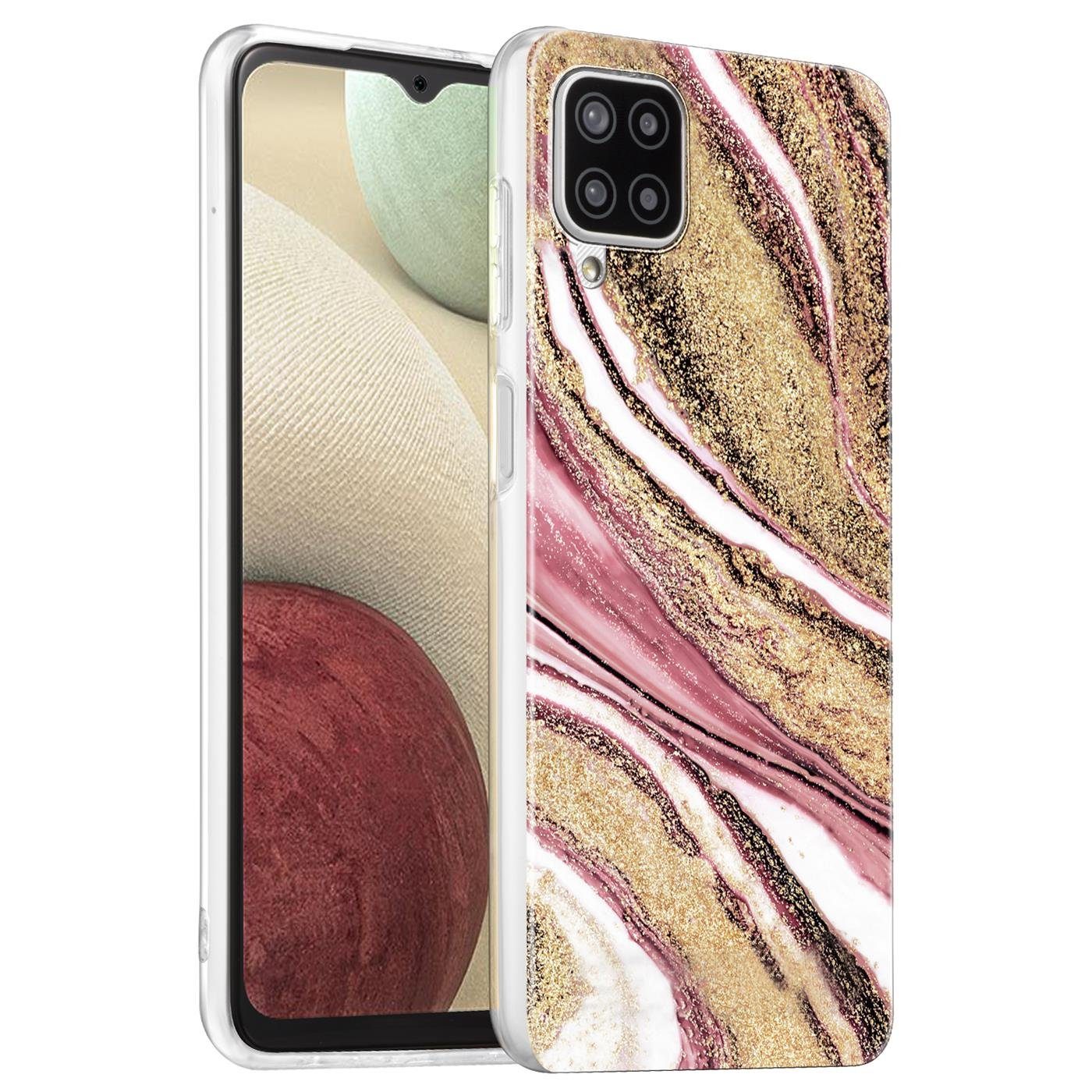 CoolGadget Handyhülle Marmor Slim Case für Samsung Galaxy A12 / M12 6,5 Zoll, Hülle Dünne Silikon Schutzhülle für Samsung A12, Samsung M12 Hülle