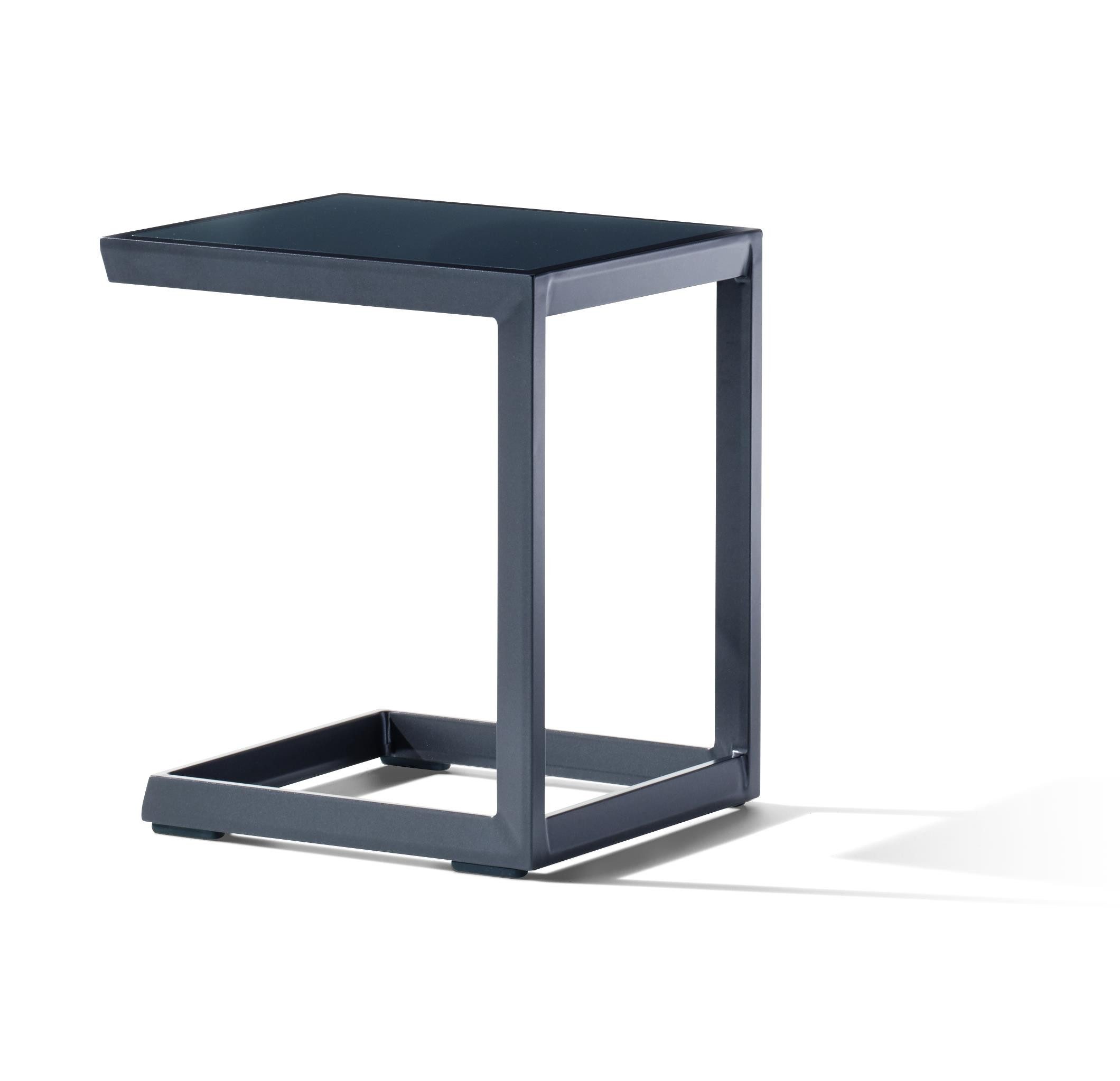 sieger Beistelltisch Lounge, in eisengrau, Aluminium - 45x50x35cm (BxHxT)