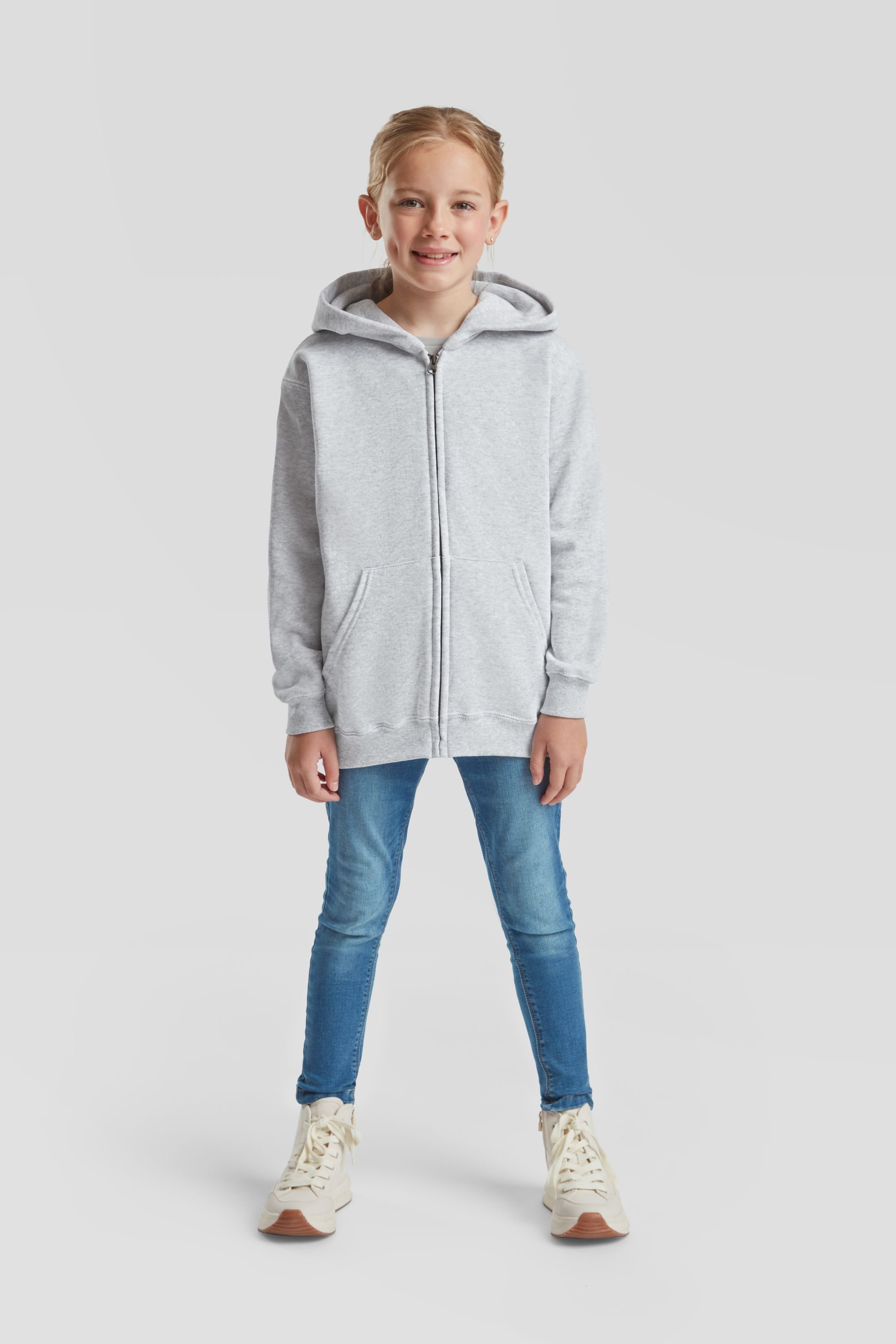 Fruit of the Loom Sweatjacke Classic Hooded Sweat Jacket Kids – Bild 2 von 5