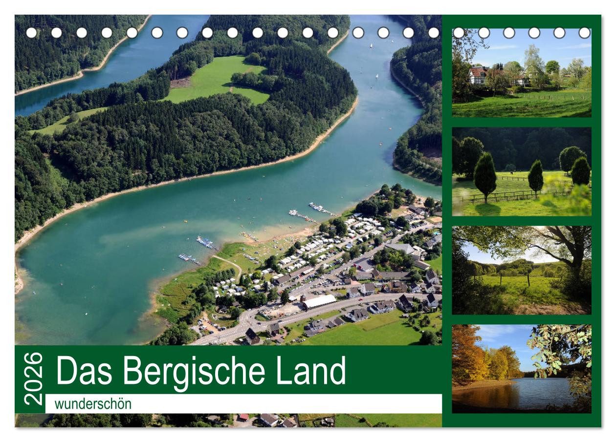 CALVENDO Wandkalender Das Bergische Land - wunderschön (Tischkalender 2026 DIN A5 quer), CAL