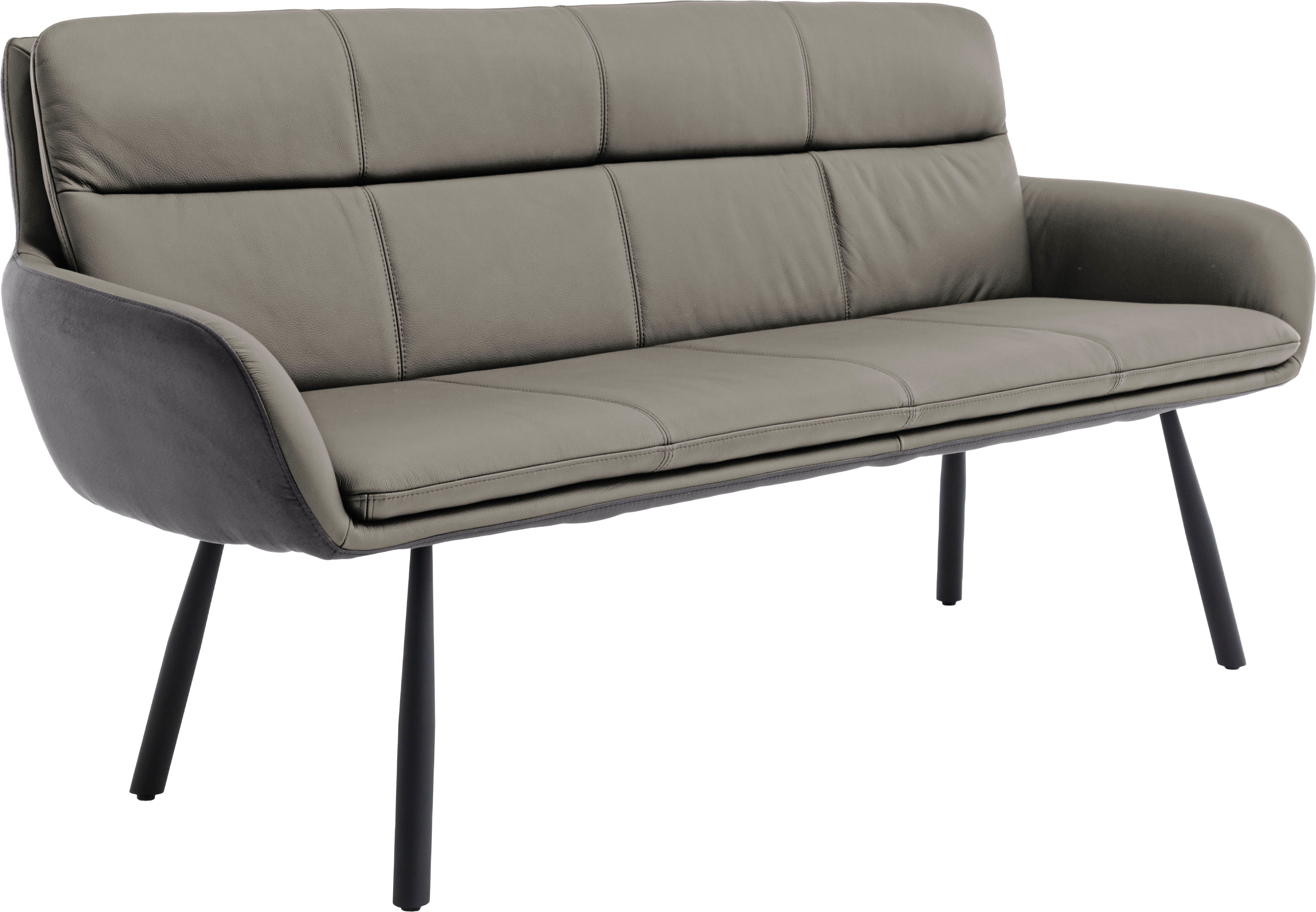 Stolkom Sp.z.o.o. Sitzbank Amy Sitzbank B/H/T 180x88x68 cm (1-St), Breite 180cm, Echtlederbezug