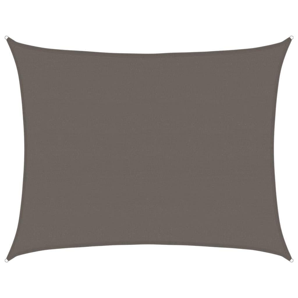 vidaXL Sonnensegel Sonnensegel 160 g/m² Anthrazit 6x7 m HDPE, (1-tlg)