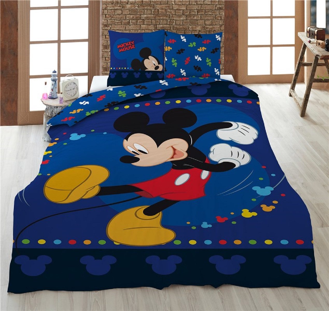 Disney Mickey Mouse Bettwäsche 140x200 cm Weiches Microfiber Set für Disney günstig online kaufen
