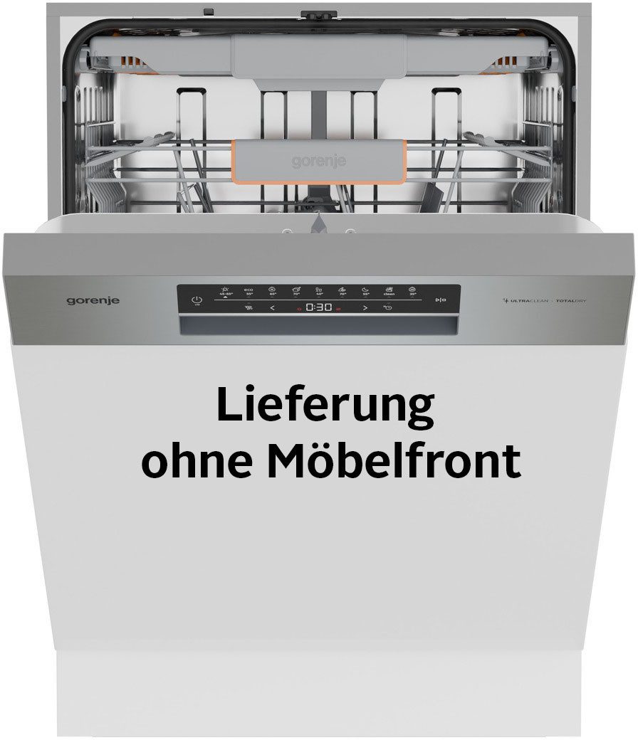 GORENJE teilintegrierbarer Geschirrspüler GI663C95X, 9,4 l, 16 Maßgedecke, 16 Maßgedecke, auto. Türöffnung, Besteckschublade