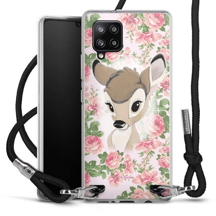 DeinDesign Handyhülle Bambi Disney Offizielles Lizenzprodukt Bambi Flower Child Samsung Galaxy A42 5G Handykette Hülle mit Band Case zum Umhängen