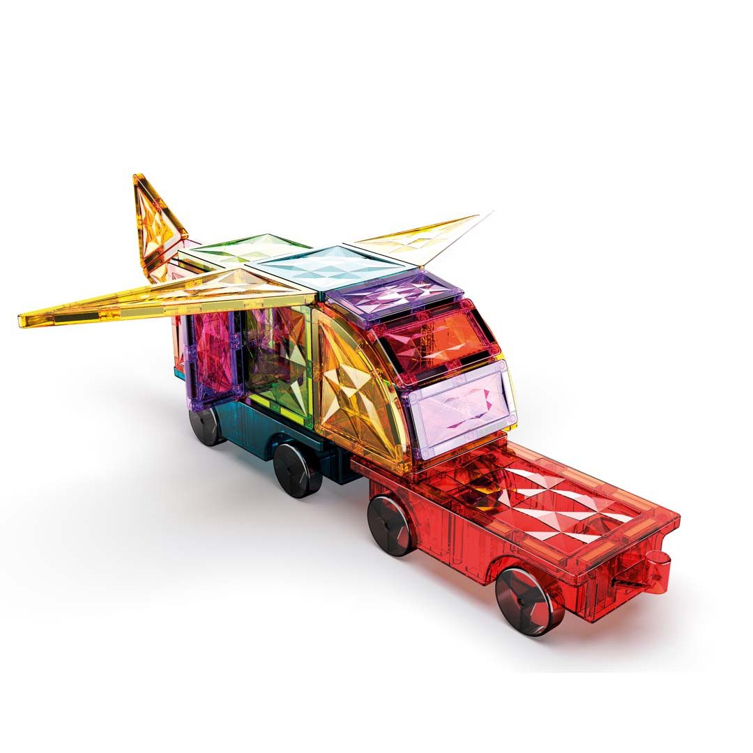 Geomag™ Magnetic Tiles Gems Vehicles (4211) Magnetspielbausteine, (24 St) – Bild 3 von 5
