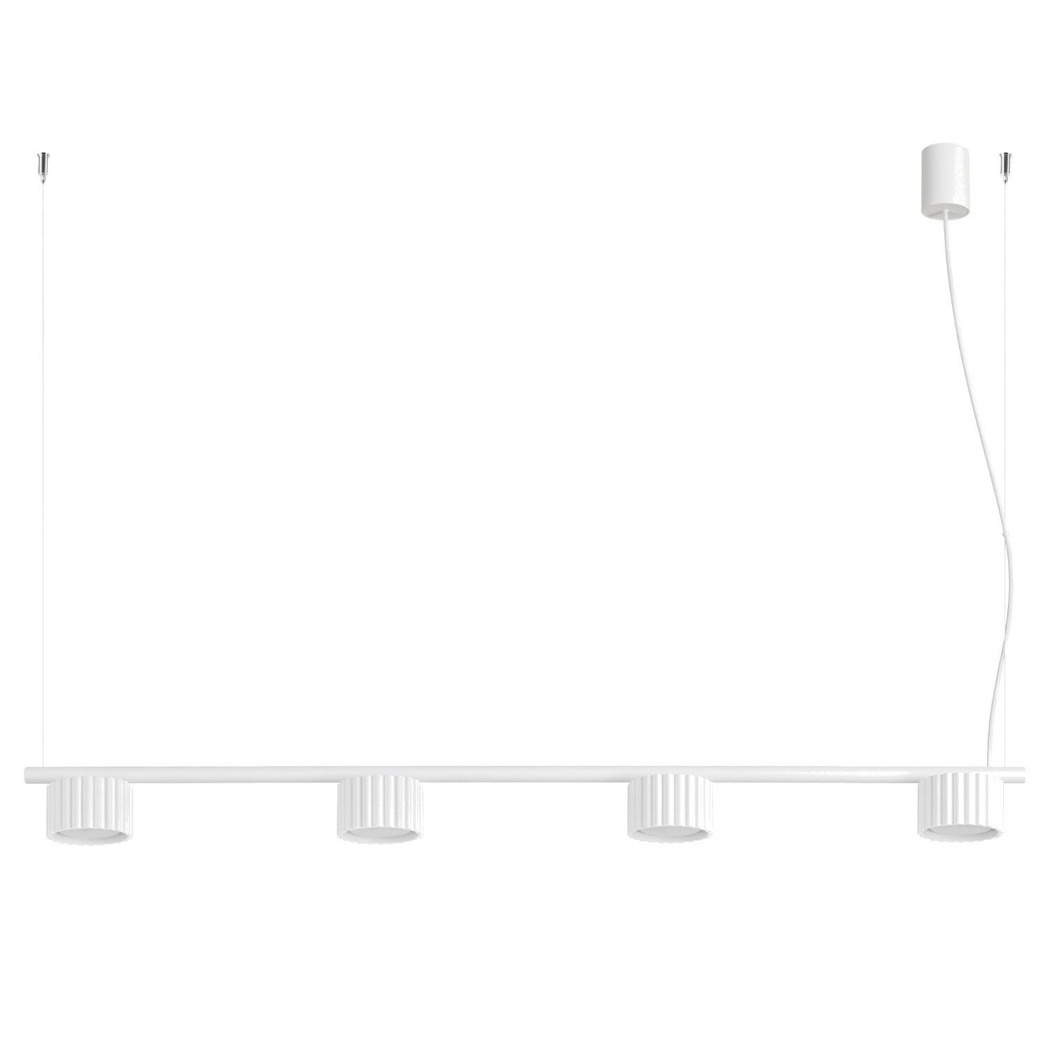 Licht-Erlebnisse Pendelleuchte CAVON, ohne Leuchtmittel, H: max. 208 cm GX53 4-flammig länglich Modern
