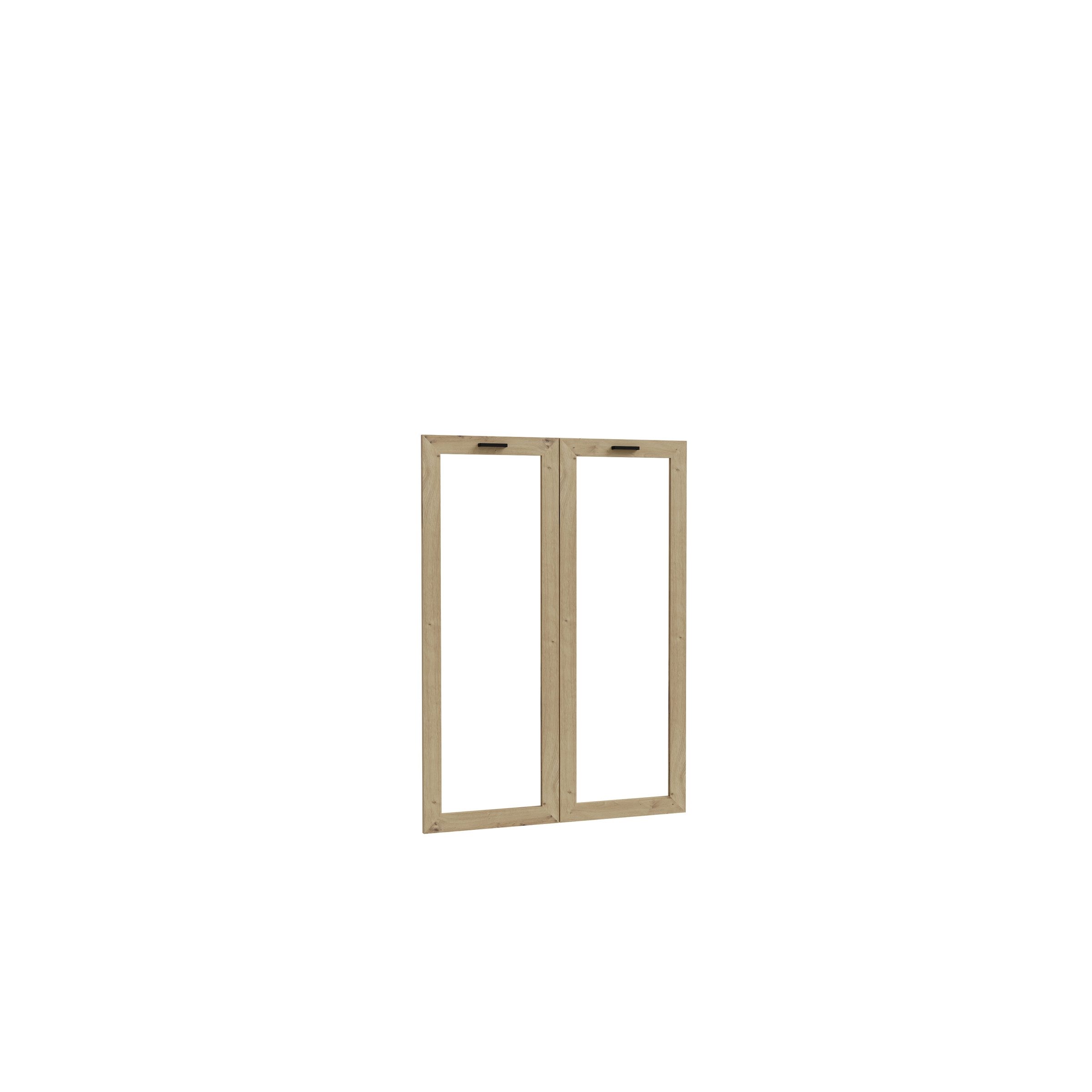freiraum Glastür GOLDSBORO, Front für Regal, in Artisan Eiche - 79,1x108,5x1,5cm (BxHxT)