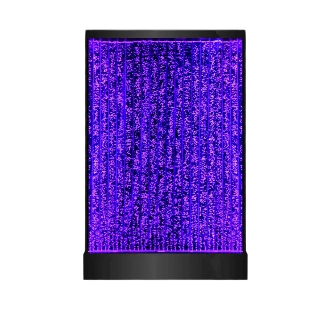 JVmoebel Zimmerbrunnen LED Wasserwand mit Blasen-Effekt aus hochwertigem Glas, Made in Europa