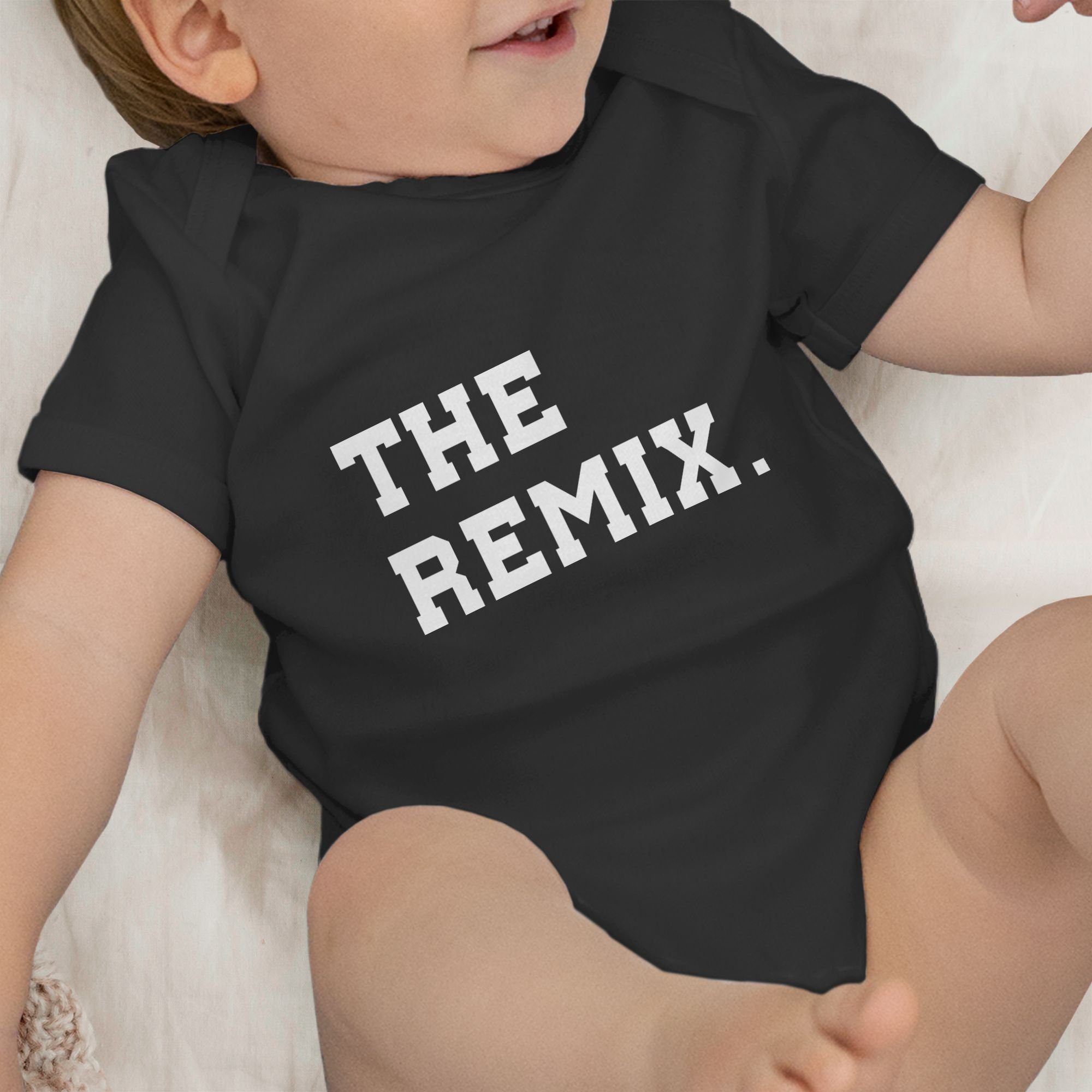 Remix 1 The Kind Baby Original Schwarz Familie Partner-Look Shirtbody The Shirtracer