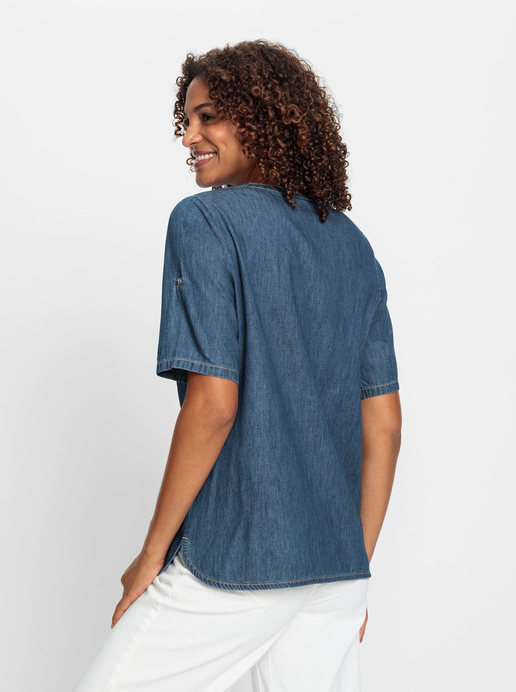 Witt Klassische Bluse Jeanstunika . günstig online kaufen