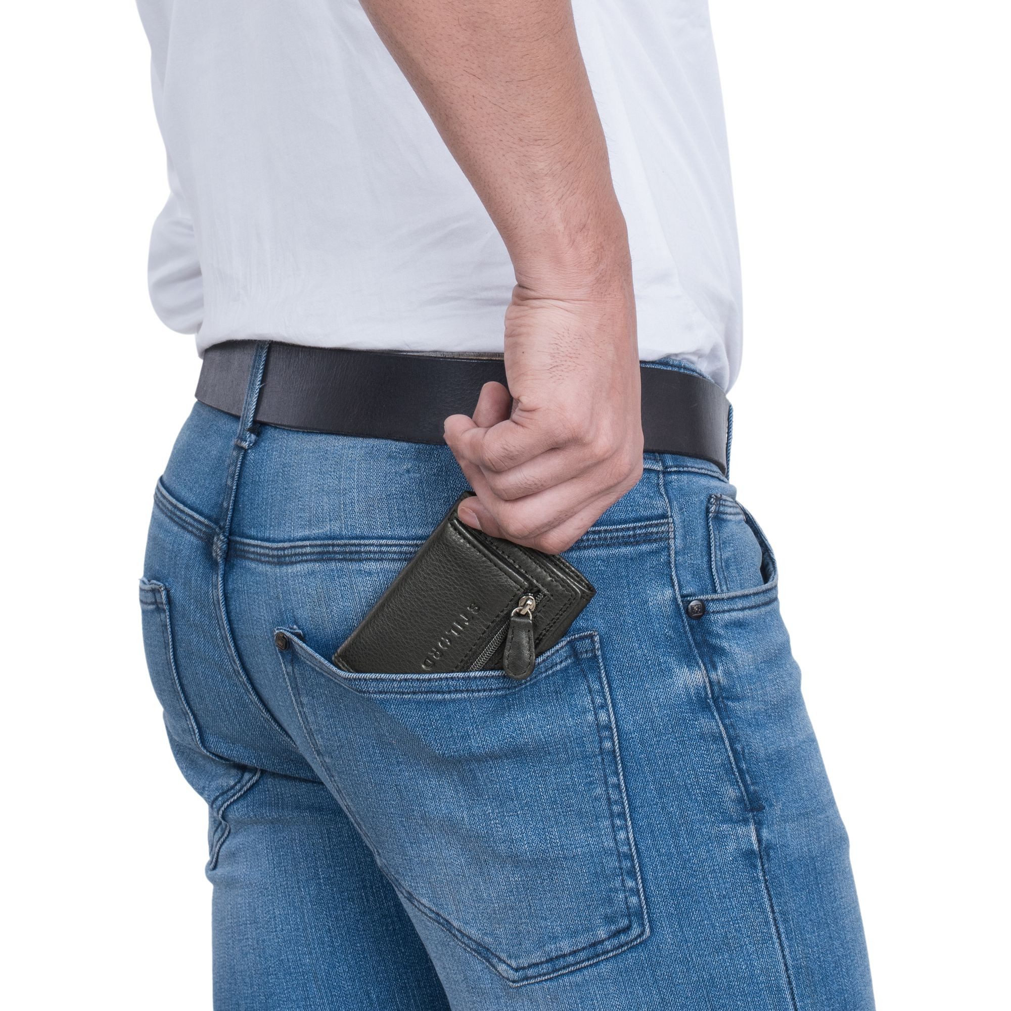 STILORD Geldbörse "Roy" Leder Mini Slim günstig online kaufen