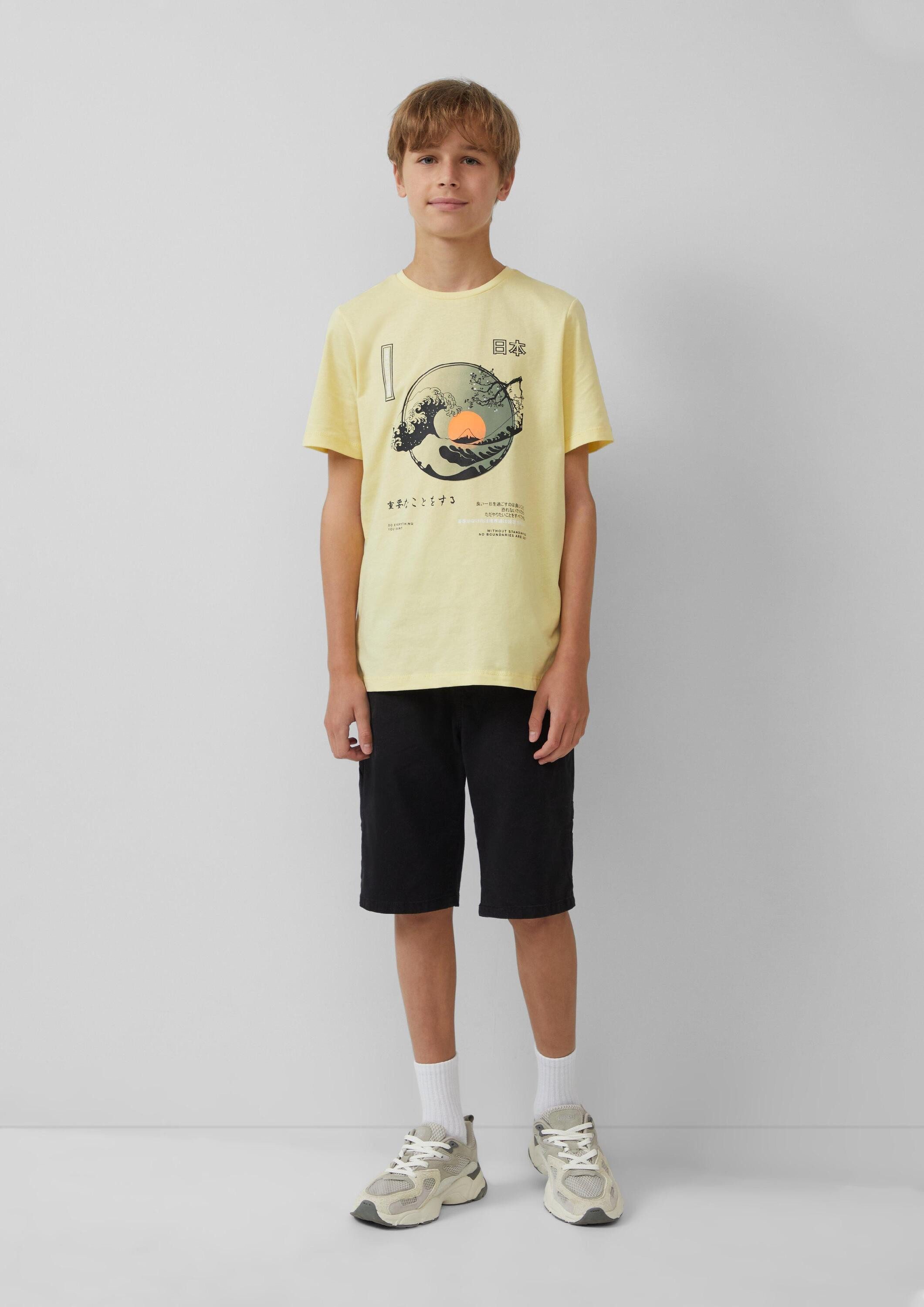 s.Oliver Kurzarmshirt T-Shirt T-Shirt mit Frontprint – Bild 3 von 5