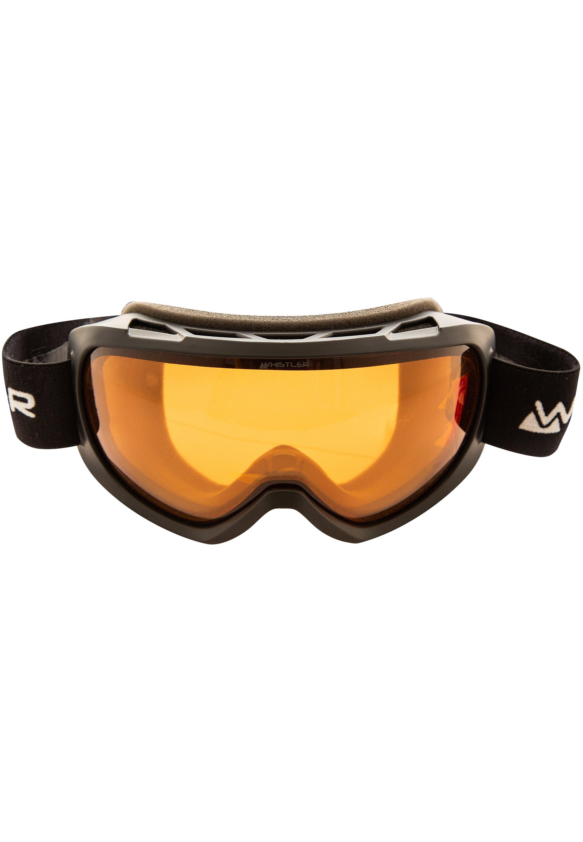 Clear WS3.54 Mit Beschlag-Beschichtung, Ski praktischer WHISTLER Brillenband und Skibrille einstellbarem Goggle, mit Vision 2-Schicht-Gesichtspolster Anti-