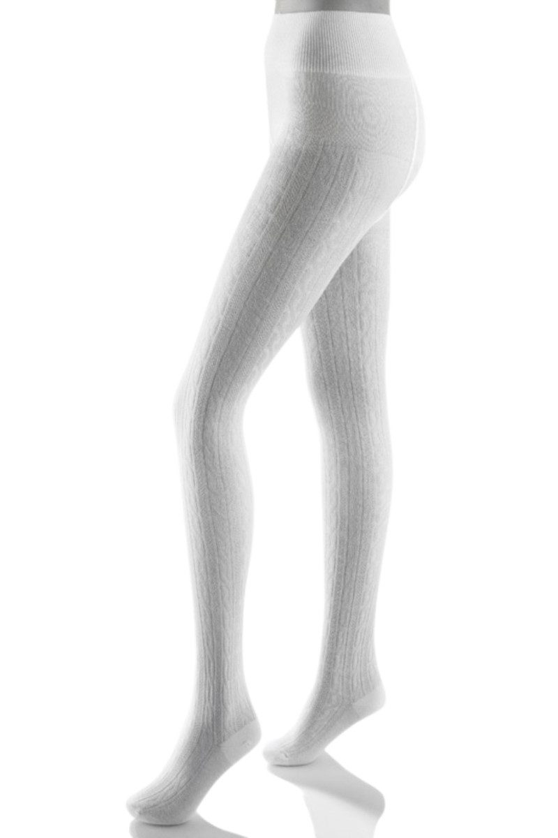 Lusana Trachtensocken Strumpfhose Kinder - DANNIE - weiß