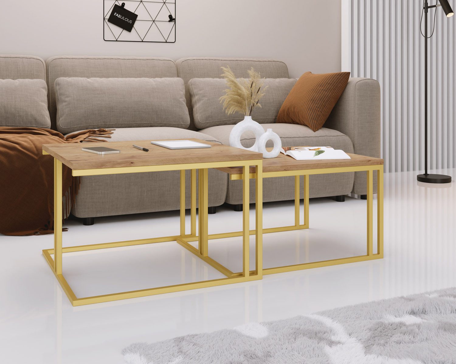 WFL GROUP Couchtisch Virgo (Satztisch Set günstig online kaufen
