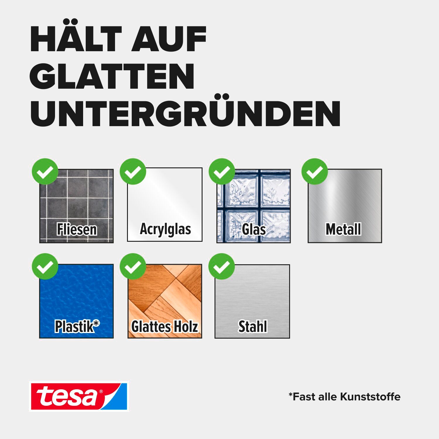tesa Klebehaken tesa Klebenagel Fliesen&Metall, verstellbar, 2 Stück, 3 kg Haltekraft, Dekoration, Bilder, Leinwände, Lichterketten, Girlanden, (Packung, 2-St., – Bild 5 von 5